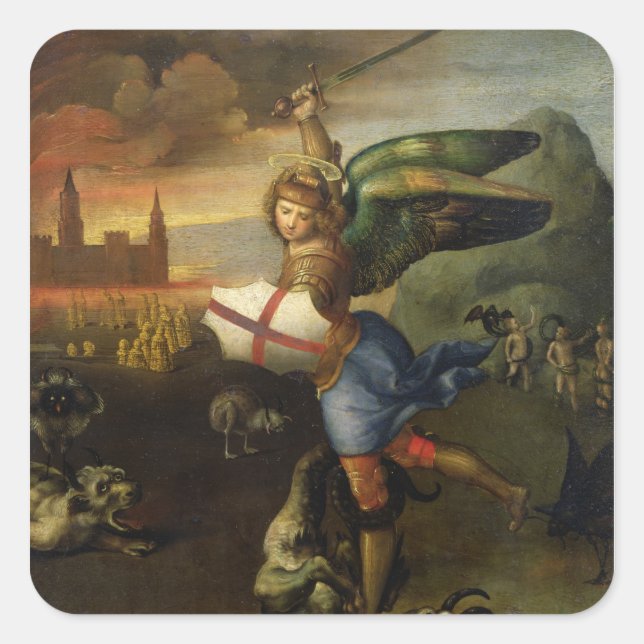 St. Michael, c.1503-05 Square Sticker (Front)