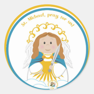 St. Michael Classic Round Sticker