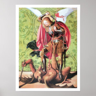 ST. MICHAEL ,DRAGON AND JUSTICE POSTER