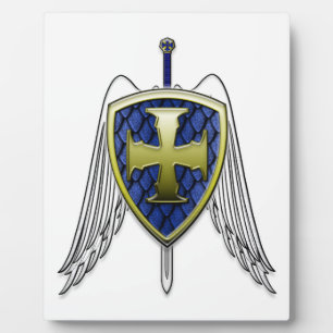 St Michael - Dragon Scale Shield Plaque