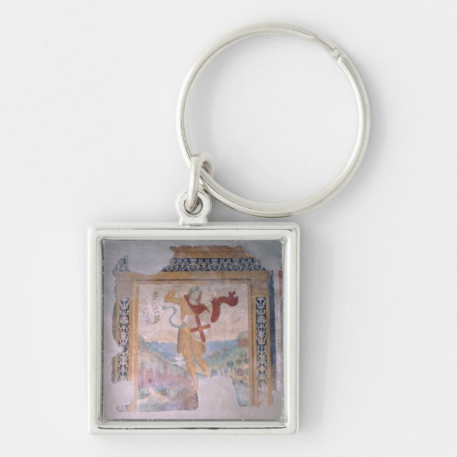 St. Michael (fresco) Key Ring (Front)