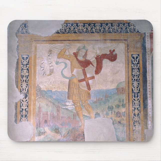St. Michael (fresco) Mouse Pad (Front)