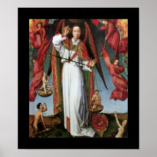 ST. MICHAEL IN THE LAST JUDGEMENT POSTER