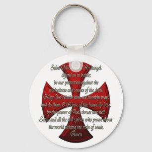 St Michael - Iron Cross Key Ring
