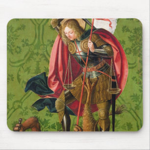 St. Michael Killing the Dragon Mouse Pad