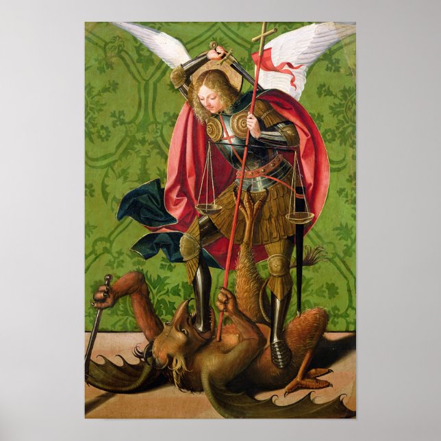 St. Michael Killing the Dragon Poster (Front)