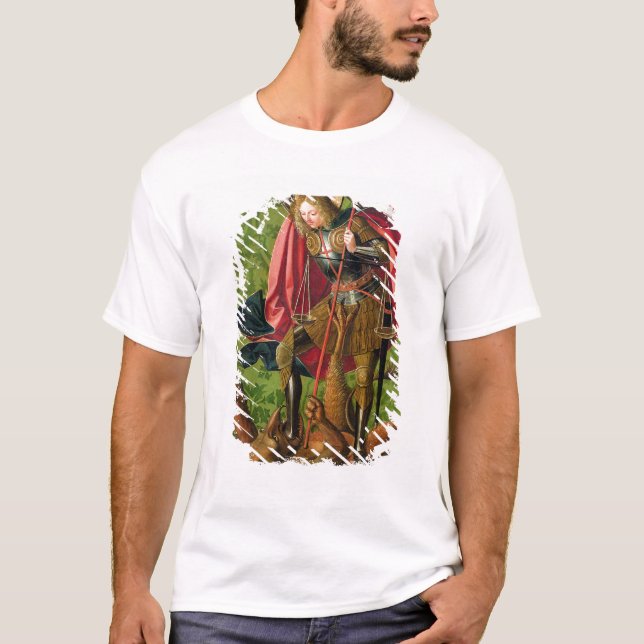 St. Michael Killing the Dragon T-Shirt (Front)
