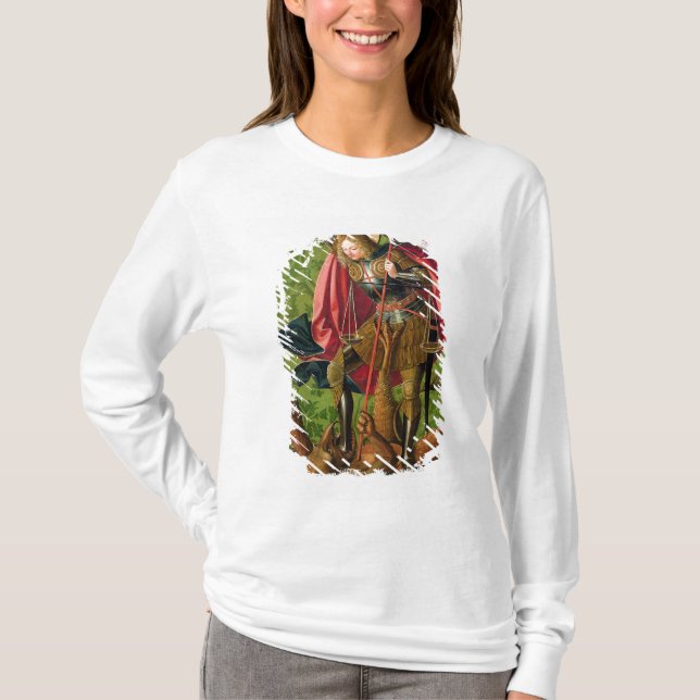 St. Michael Killing the Dragon T-Shirt (Front)