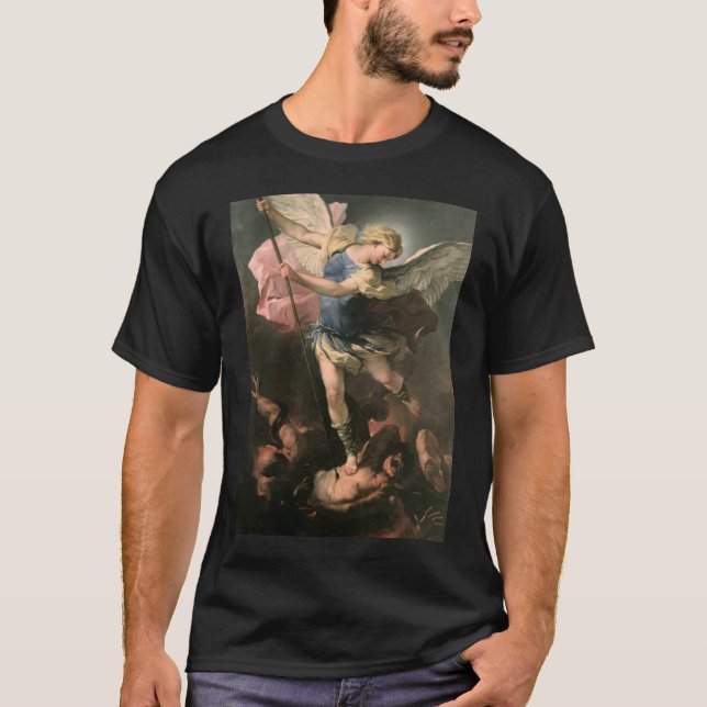 St. Michael, Luca Giordano (Fa Presto) T-Shirt (Front)