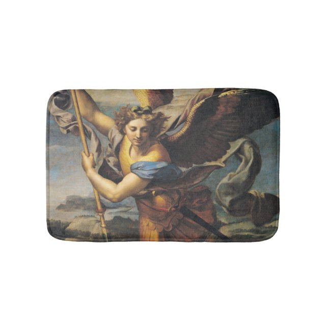 St. Michael Overwhelming the Demon, 1518 Bath Mat (Front)