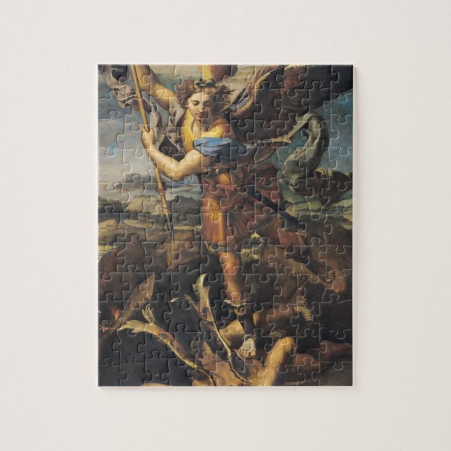 St. Michael Overwhelming the Demon, 1518 Jigsaw Puzzle (Vertical)
