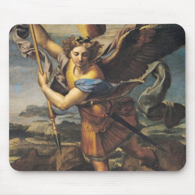 St. Michael Overwhelming the Demon, 1518 Mouse Pad (Front)