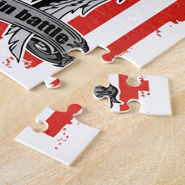 St. Michael Police Defend Us in Battle Jigsaw Puzzle (Side)