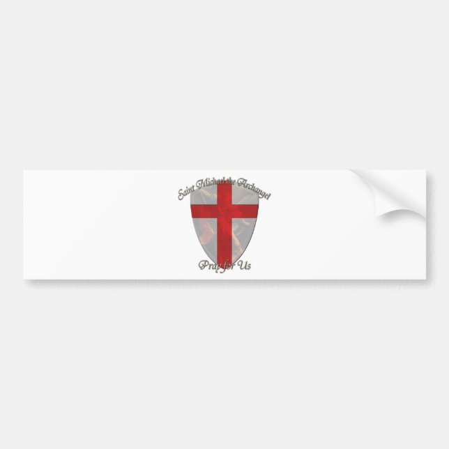 St Michael - Shield Bumper Sticker (Front)