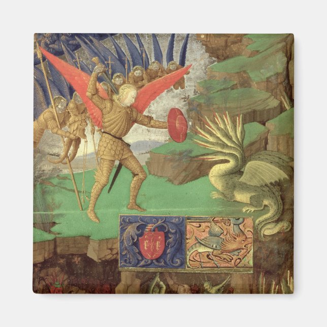 St. Michael Slaying the Dragon Magnet (Front)