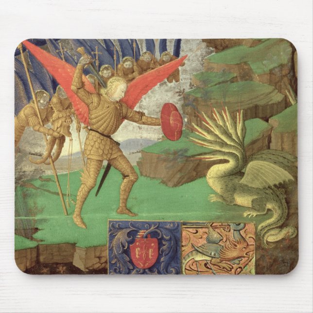 St. Michael Slaying the Dragon Mouse Pad (Front)