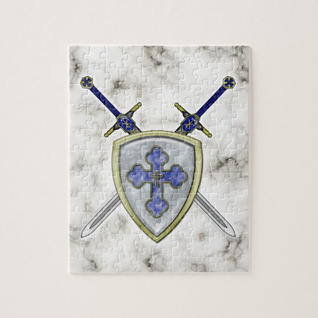 St Michael - Swords and Shield Jigsaw Puzzle (Vertical)