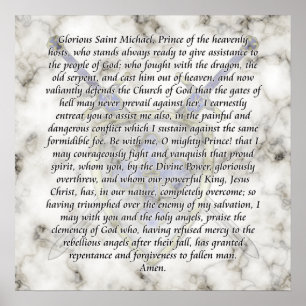 St Michael - Swords and Shield Poster