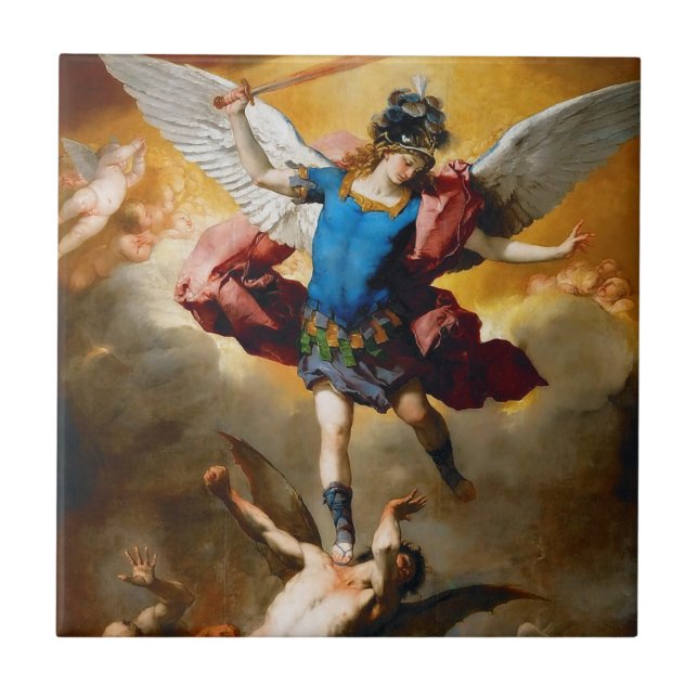 St Michael the Archangel 13B Ceramic Tile (Front)