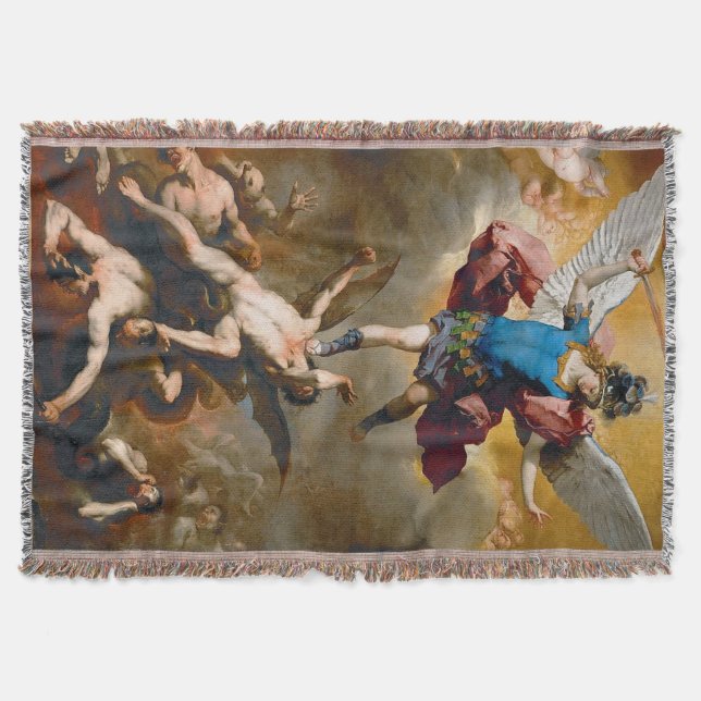 St Michael the Archangel 13B Throw Blanket (Front)