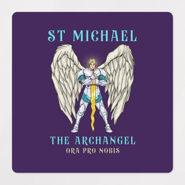 St Michael The Archangel Catholic Prayer Stickers (Design 1)