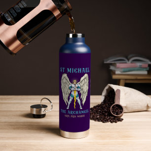 St Michael The Archangel Catholic Prayer Water Bottle