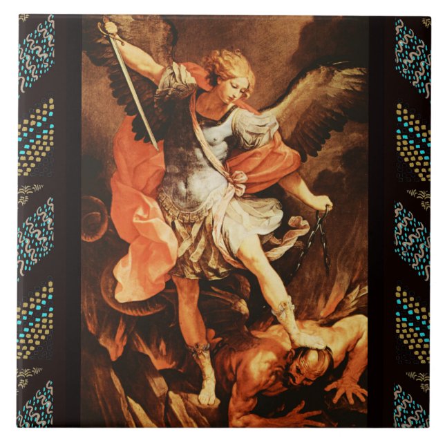 St. Michael the Archangel Ceramic Tile (Front)