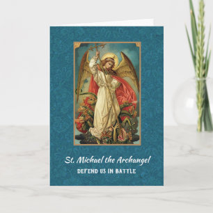 St. Michael the Archangel Defend us in Battle Card