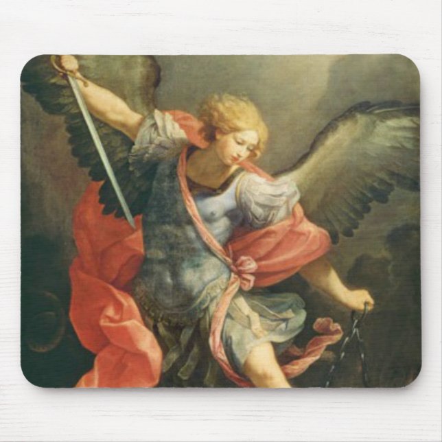 St. Michael the Archangel Defend us in Battle Mouse Pad (Front)