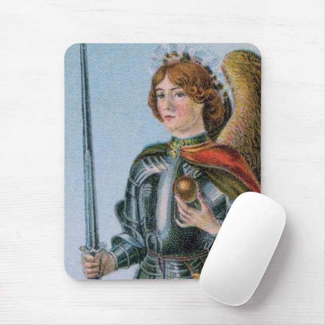 St. Michael the Archangel (detail; M 017) Mouse Pad (With Mouse)