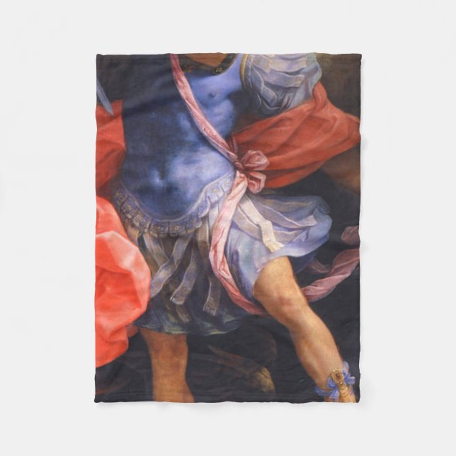 St Michael The Archangel Fleece Blanket (Front)