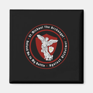 St. Michael The Archangel Help Me Against Heimerhe Magnet
