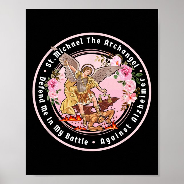 St. Michael The Archangel Help Me Against Heimerhe Poster (Front)