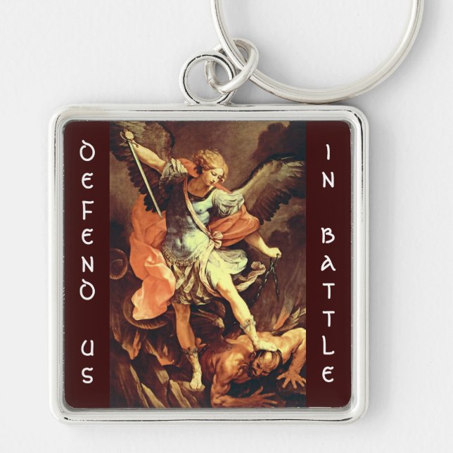 St. Michael the Archangel Key Ring (Front)