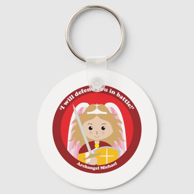 St. Michael the Archangel Key Ring (Front)