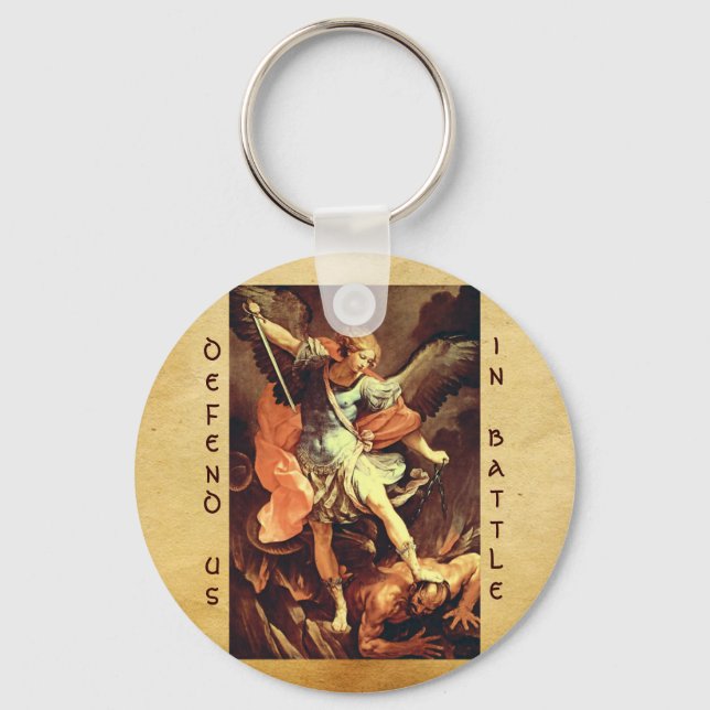St. Michael the Archangel Key Ring (Front)
