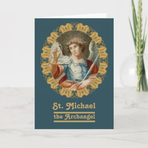 St Michael the Archangel (M10) Blank Greeting Card