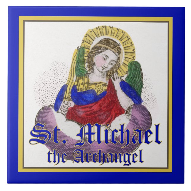 St. Michael the Archangel (M 009) Ceramic Tile (Front)