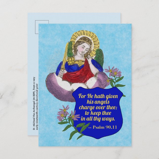 St. Michael the Archangel (M 009)  Postcard (Front/Back)