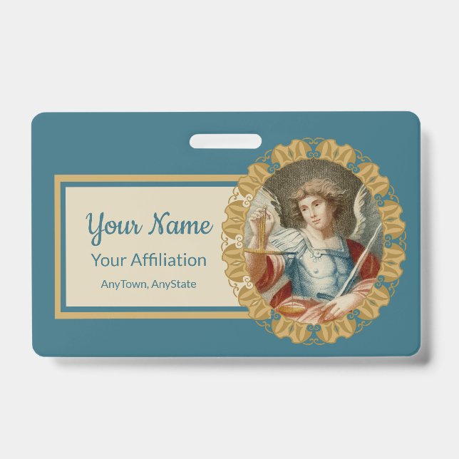 St. Michael the Archangel (M 010) ID Badge (Front)