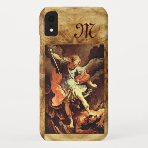 St. Michael the Archangel Monogram iPhone XR Case