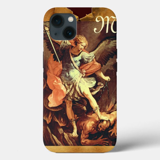 St. Michael the Archangel Monogram Case-Mate iPhone Case (Back)