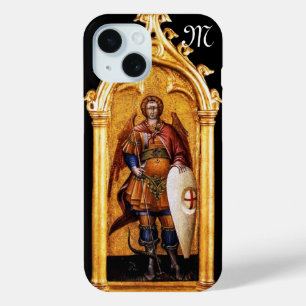 St. Michael the Archangel Monogram iPhone 15 Case