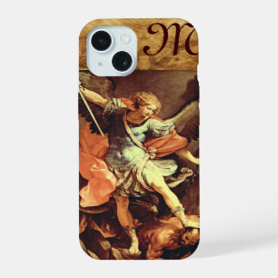 St. Michael the Archangel Monogram iPhone 15 Case