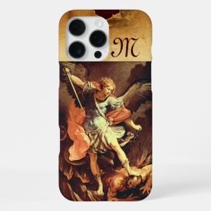 St. Michael the Archangel Monogram iPhone 16 Pro Max Case