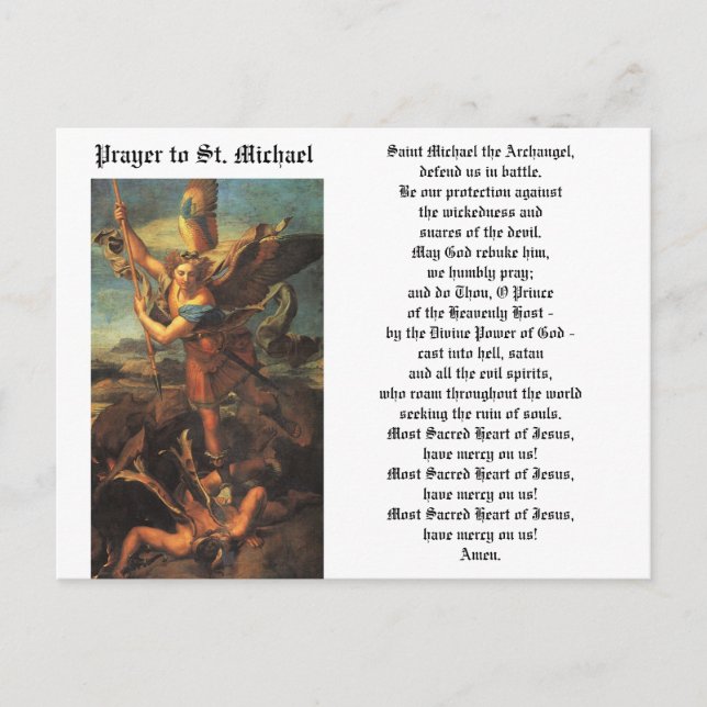 St. Michael the Archangel Postcard (Front)