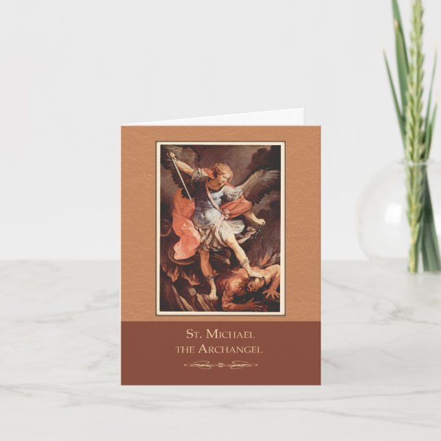 St. Michael the Archangel Pray For Us Card (Front)