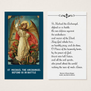 St. Michael the Archangel Prayer Holy Card