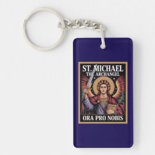 St Michael the Archangel Prayer Protection Key Ring