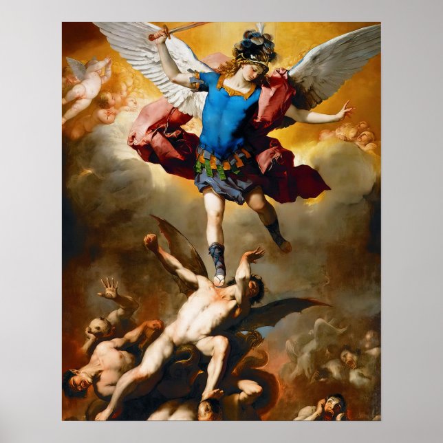 St Michael the Archangel Protector of Evil Poster (Front)
